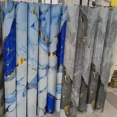 Film de transfert de chaleur en marbre en marbre à chaud doré