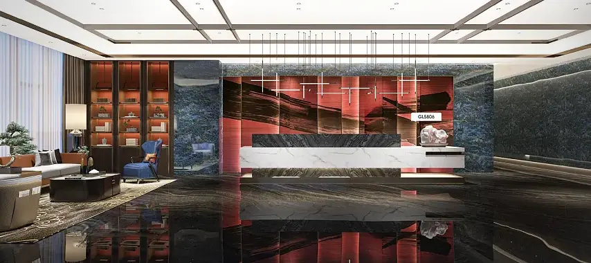 Roll de film en PVC de marbre de design moderne