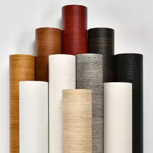 Vacume Press Wood Grain PVC Film de rétrécissement
