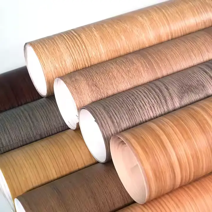 Effet en bois PVC PET PP Film de vinyle de cuisine décorative